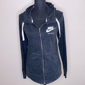 Nike Gym Gray Zip Up Hoodie Jacket